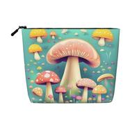 Pretty Little Mushrooms - Beauty case da viaggio versatile, in finta canapa, multiuso, organizer per accessori cosmetici, Nero , Taglia unica