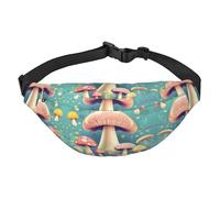 Pretty little mushrooms - Marsupio a tracolla grande, alla moda, da viaggio, casual, per ragazzi, adatto per sport, corsa, ciclismo, viaggi, pesca