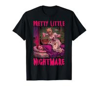 Pretty Little Nightmare Dark Humor Pulp Horror Donne Adulte Maglietta