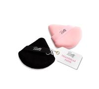 Pretty London - Triangolo Powder Puff Duo per trucco e cipria fissante - Soffi morbidi in velluto per applicazione viso, sotto gli occhi e talco - Spugne per trucco lavabili - Confezione da 2