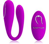 Pretty Love Algernon - vibratore per coppia ricaricabile con telecomando (viola)