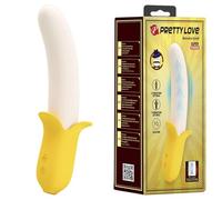 PRETTY LOVE - BANANA GEEK SUPER POWER 7 VIBRAZIONI SU E GIÙ SILICONE NERO