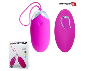 Pretty Love Beger Ovetto Vaginale Ricaricabile in Silicone Rosa con Telecomando