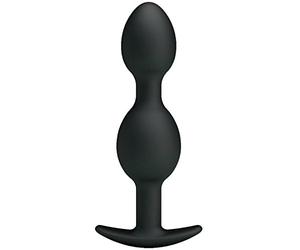 PRETTY LOVE - BOLAS ANALES SILICONA 12.5 CM NEGRO