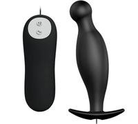 Pretty Love Bottom - Silicone Anal Plug Extra Stimulation 12 Speeds Remote Contr