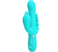 Pretty love - cammy 4 in 1 multifunzione vibratore triple rabbit blu