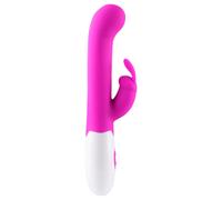 Centaurino Pretty Love - Vibratore per punto G impermeabile con stimolatore clitorideo (viola)