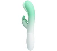 Pretty Love Cerberus - Vibratore Rabbit in Silicone Verde 30 Vibrazioni