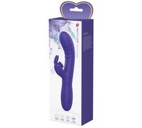 PRETTY LOVE CERBERUS VIBRATORE RABBIT IN SILICONE VIBRATORE CLITORIDEO VAGINALE