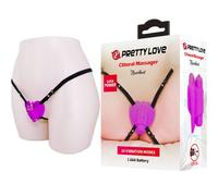 Pretty love - clitoral massager heartbeat 10 vibration modes purple