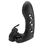 Pretty love - copertura per dita vibratore coniglio nero vance