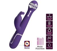 PRETTY LOVE - DEJON VIBRATORE RABBIT 3 IN 1 MULTIFUNZIONE VIOLA