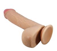 Pretty love - dildo realistico serie sliding skin con ventosa scorrevole della pelle flesh 23,4 cm