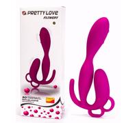 PRETTY LOVE FLOWERY VIBRATORE PLUG VIBRANTE ANALE VAGINALE CLITORIDE IN SILICONE