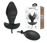 Pretty Love Manson Inflatable & Vibrating Anal Plug Black