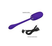 PRETTY LOVE JULIUS OVETTO VIOLA VIBRANTE VIBRATORE IN SILICONE RICARICABILE USB
