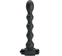 PRETTY LOVE - LYNN SILICONE ANAL PLUG 10 VIBRAZIONI NERO