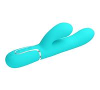 Pretty Love Mariana - Vibratore Rabbit Punto G Multifunzione 4 in 1 Verde