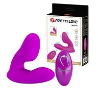 DOPPIO STIMOLATORE VIBRANTE VIBRATORE CON TELECOMANDO VAGINALE CLITORIDEO DONNA