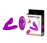 Pretty Love Melvin Dual Massager with Remote Control Purple