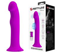 Pretty Love Murray Vibrating Dildo 19cm Purple