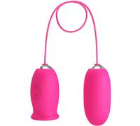 Pretty love - ovulo vibrante a forma di margherita + lingua stimolante per il clitoride rosa