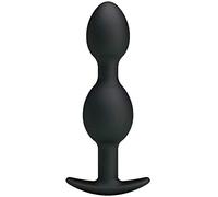 Pretty Love Silicone Anal Balls 4.92 Inch Black