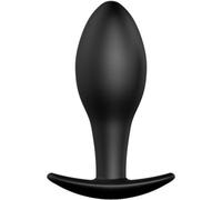 Pretty love plug anal silicona ancla 8.5 cm negro