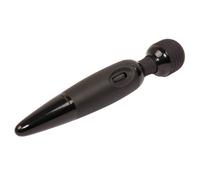 VIBRATORE NERO PER DONNA WAND MASSAGGIATORE FEMMINILE VIBRANTE IN SILICONE TOYS