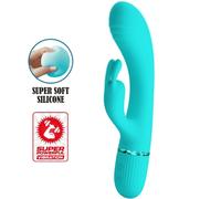 Pretty Love Scocco - Vibratore Rabbit in Silicone Verde 10 Vibrazioni