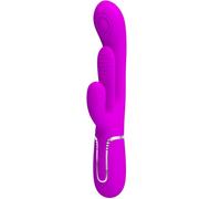 Pretty Love Shania - Vibratore Rabbit Triplo Multifunzione Rosa