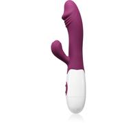 PRETTY LOVE Snappy vibratore con stimolatore clitorideo Purple 19 cm