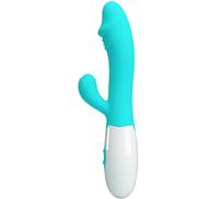 Pretty Love Snappy - Vibratore Rabbit per Punto G e Clitoride Verde Acqua