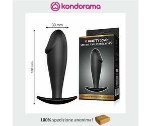 Pretty Love special anal plug stimolatore anale in silicone con elsa a mezzaluna