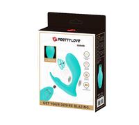 Pretty love - telecomando idabelle vibrazione e pulsazione blu