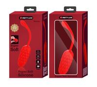 PRETTY LOVE - UOVO VIBRANTE CON TEXTURE MARINA RICARICABILE ROSSA