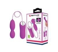 PRETTY LOVE - MASSAGGIATORE VEGA A ROTAZIONE E VIBRAZIONE 12 FUNZIONI FUCSIA