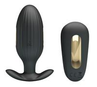 PRETTY LOVE - VIBRATORE ANALE RICARICABILE KELLY PLUG NERO