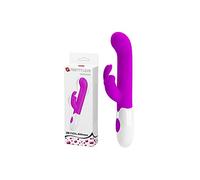 Centaurino Pretty Love - Vibratore per punto G impermeabile con stimolatore clitorideo (viola)