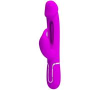 PRETTY LOVE - VIBRATORE DEJON RABBIT 3 IN 1 MULTIFUNZIONE FUCSIA