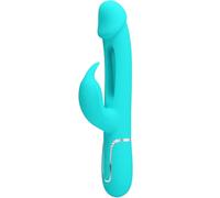 Pretty love - vibratore dejon rabbit 3 in 1 multifunzione verde acqua