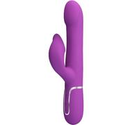 Pretty love - vibratore e stimolatore multifunzione 4 in 1 viola