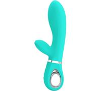 PRETTY LOVE - VIBRATORE MULTIFUNZIONE G-SPOT THOMAS VERDE ACQUA