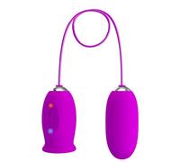 Pretty love - vibratore ricaricabile daisy dual egg viola