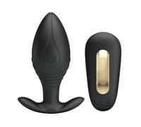 Pretty love - vibratore ricaricabile plug anale regina nero