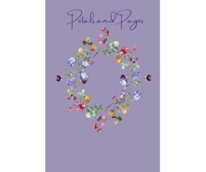 Pretty 'Petals and Pages' Notebook. A5/6"x9"/300 Lined Pages/Hardback. Beautiful Notebook for Her Birthday. Gardening Notebooks for Mum's Birthday. Diaries/ Notebooks/Journals.