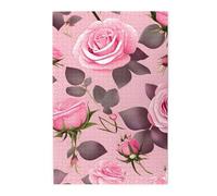 Pretty Pink Roses Picture puzzle. Puzzle in legno per adulti e bambini, decorazioni impegnative puzzle