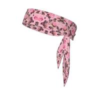 Pretty Pink Roses Printed Sport Fascia unisex - Fascia elastica regolabile per il sudore, per fitness, sport e corsa