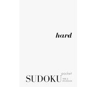 Pretty Pocket Sudoku - Hard - The White Series: Minimal Small Travel Size Puzzle Book