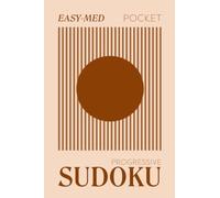 Pretty Pocket Sudoku - Progressive Easy to Medium for Beginners: Minimal Small Travel Size Logic Puzzles 4 x 6 Inches Brown Earth